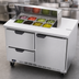 Thumbnail image #5 for Beverage-Air SPED48HC-08-2 48-Inch Two-Section Sandwich Top Refrigerated Counter, 13.0 Cu. Ft., 8 Pan Openings, 1 Door and 2 Drawers