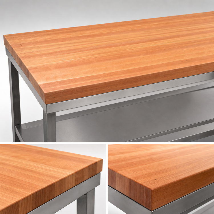 Product image #4 for Boos Block American Cherry Edge Grain Kitchen Countertop, 84 x 32 x 2-1/4 Inch, Varnique Finish