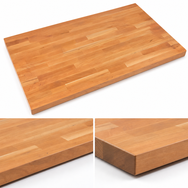 Product image #4 for Boos Block American Cherry Edge Grain Kitchen Countertop, 72 Inches W x 27 Inches D x 1-1/2 Inches Thick, Varnique Finish