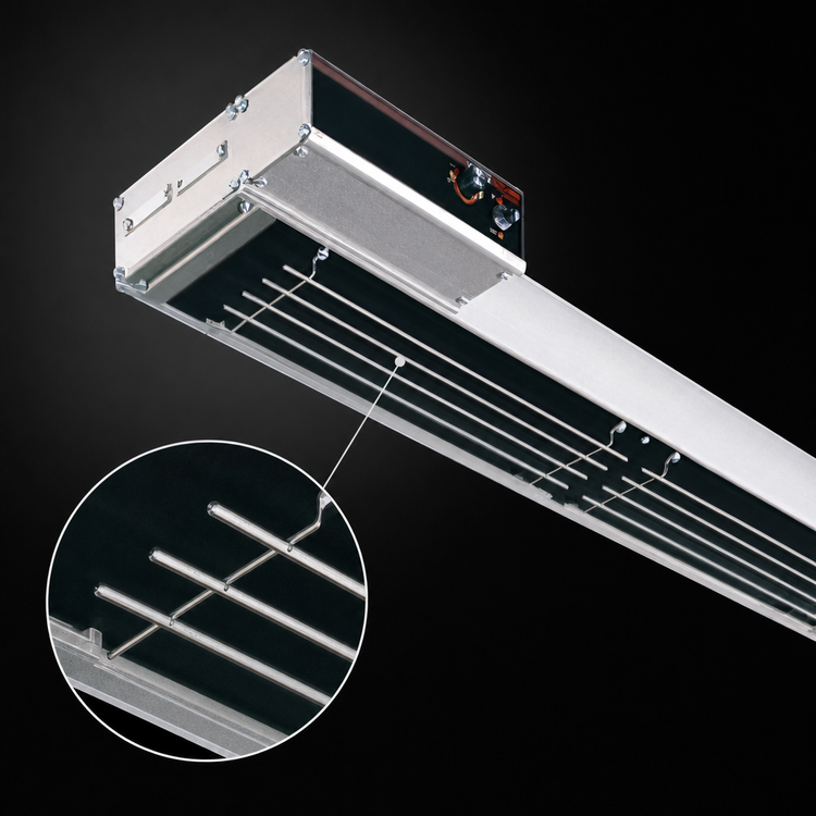 Product image #4 for Hatco Glo-Ray Infrablack 18-Inch Single Unlighted Strip Heater