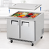 Thumbnail image #4 for Everest Refrigeration EOTPS2 Mega-Top Open Top Refrigerated Prep Table, 2-Section, 35-5/8-Inch, Stainless Steel, 12 x 1/6-Size Pan Opening