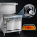 Thumbnail image #4 for Imperial Spec Series 36-Inch Heavy Duty Gas Griddle Range with Open Cabinet Base
