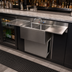 Thumbnail image #5 for BK Resources 60-Inch Three-Compartment Slim-Line Underbar Sink with Dual Drainboards and Faucet