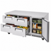 Thumbnail image #5 for Turbo Air Super Deluxe Three-Section Undercounter Refrigerator with Door and Drawers, Front Breathing, 17.6 Cu. Ft.