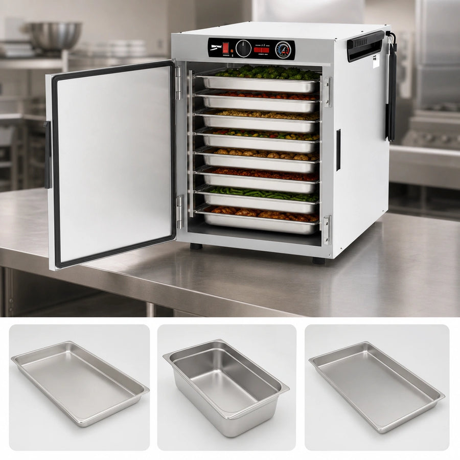Wide 8-Pan Capacity