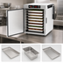 Thumbnail image #4 for Metro HotBlox Wide 8-Pan Pass-Thru Insulated Holding Cabinet with Solid Front and Rear Doors