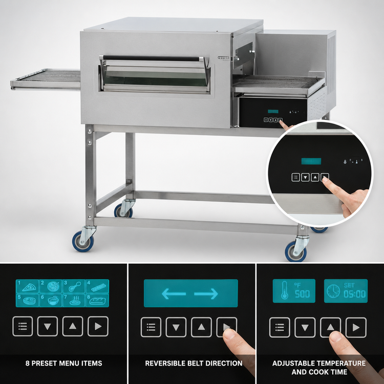 Product image #4 for Lincoln Quick Ship Impinger II Single-Deck Natural Gas Conveyor Oven, Left-to-Right, FastBake