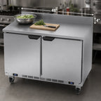 Thumbnail image #4 for Beverage Air WTFR48AHC 48-Inch Two-Section Dual-Temperature Worktop Freezer/Refrigerator, Left Freezer/Right Refrigerator, Stainless Steel