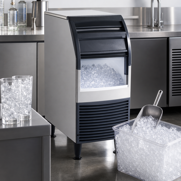 Product image #4 for Scotsman Essential Ice 15-Inch Wide Air-Cooled Self-Contained Undercounter Cube Ice Machine with 36 lb Bin Storage