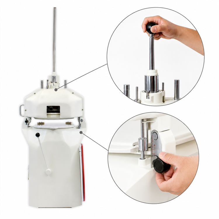 Product image #4 for Erika Record SEMI MINI Semi-Automatic Floor Model Dough Divider/Rounder, 56-Part Fixed Head