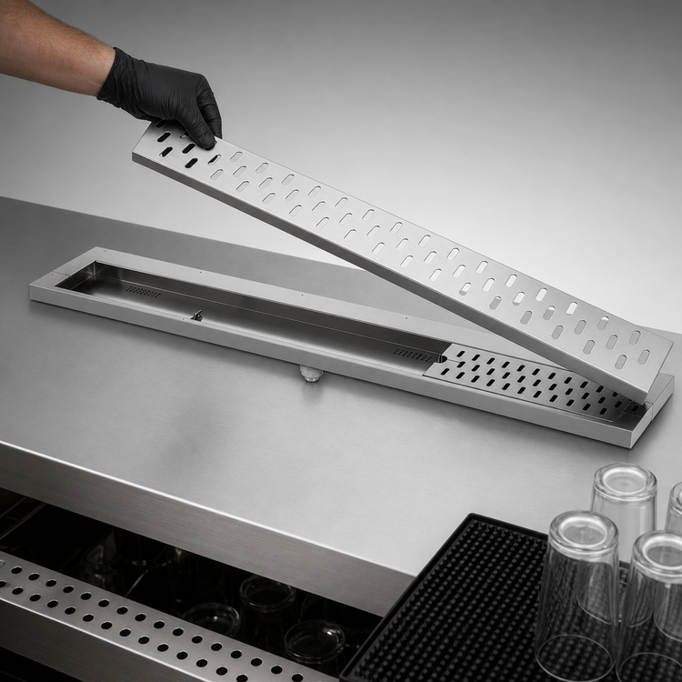 Product image #4 for Top Shelf 42-Inch Stainless Steel Drink Rail Drainer
