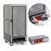 Thumbnail image #4 for Metro C5 Insulation Armour 3/4 Height Mobile Heated Holding Cabinet with Clear Polycarbonate Door, Gray