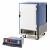 Thumbnail image #4 for Metro C5 3 Series Mobile Half Height Heated Holding and Proofing Cabinet, Blue, Solid Door, Lip Load Slides, 17 Pan Capacity
