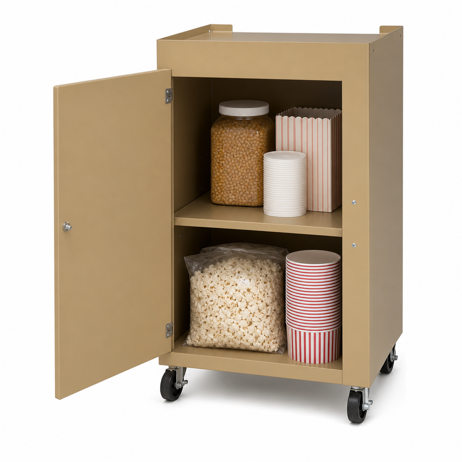 Storage Compartment With Interior Shelf