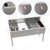 Thumbnail image #4 for Krowne MoveWell Adaptive Station Bin with Legs, 48 Inch W x 24 Inch D x 36-1/2 Inch H, Stainless Steel