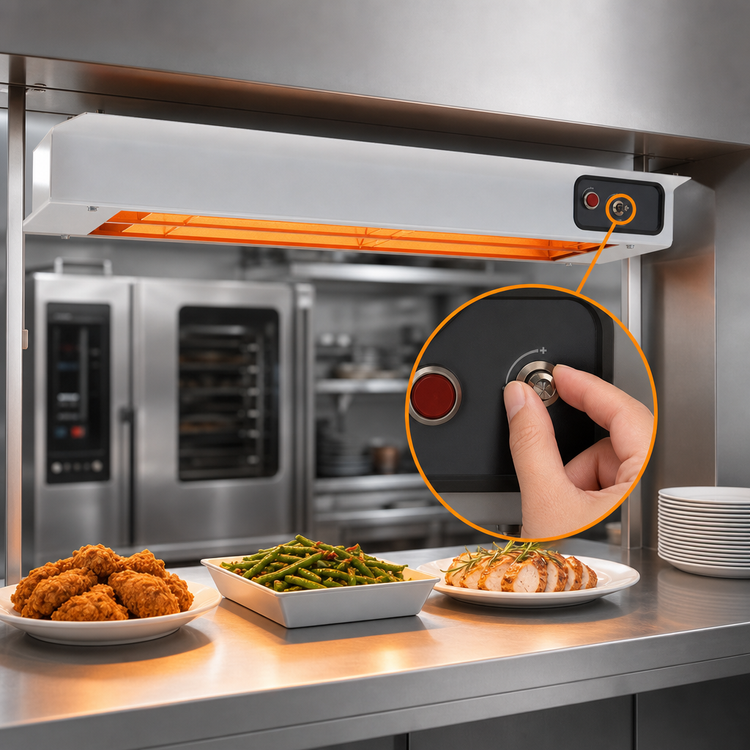Product image #4 for Nemco 60-Inch Dual Infinite-Control Infrared Strip Heater, 240V