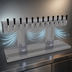 Thumbnail image #4 for Glastender Countertop Air-Cooled Tee Draft Dispensing Tower with 12 Stainless Steel Faucets
