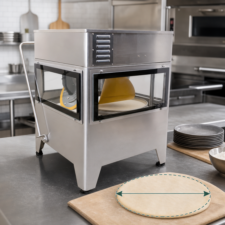 Product image #4 for Omcan USA Electric Pizza Dough Former/Shaper/Stretcher, Up to 20-Inch Diameter