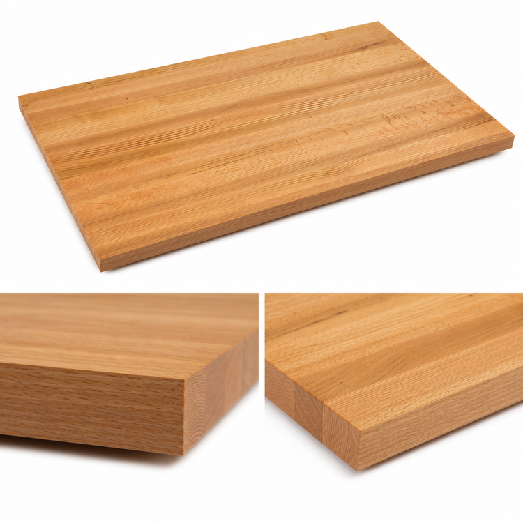 Product image #4 for John Boos Appalachian Red Oak Full-Length Edge Grain Island Countertop, 72 x 48 x 1-3/4 Inch, Penetrating Oil Finish