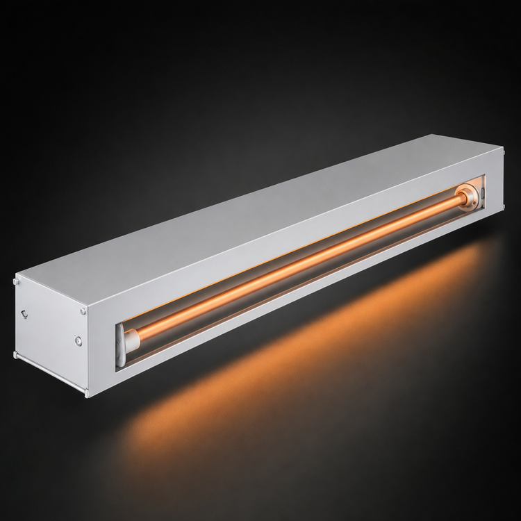 Product image #4 for Hatco Glo-Ray 72-Inch Single Infrared Strip Heater, Unlighted, Aluminum