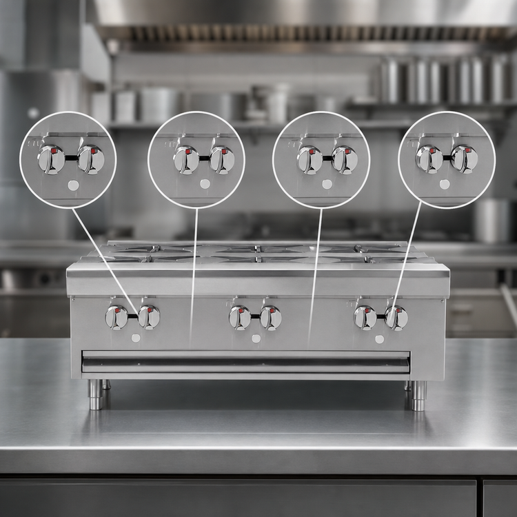 Product image #4 for Southbend HDO-36 36-Inch Gas Countertop Hot Plate with 6 Open Burners