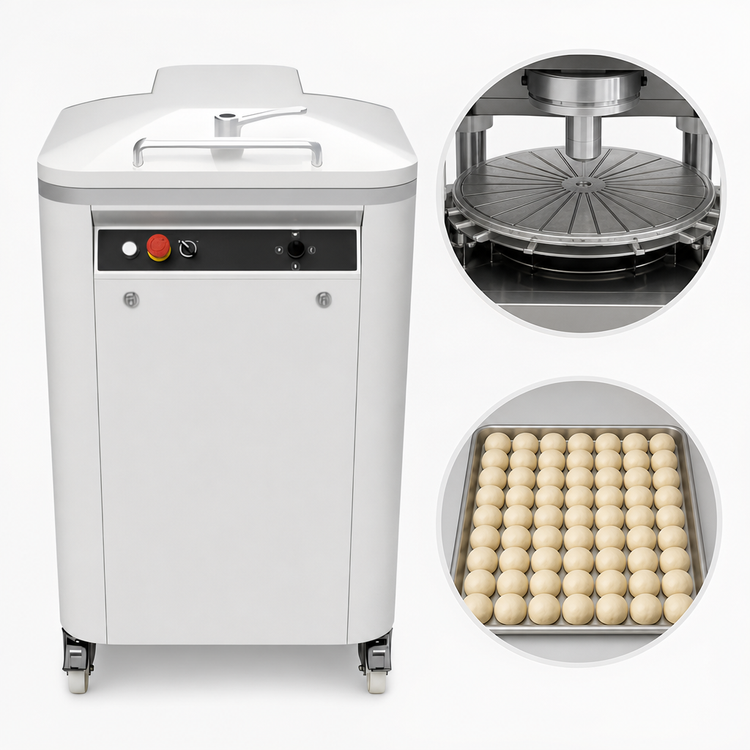 Product image #4 for Univex SQD48 Semi-Automatic Square Dough Divider Floor Model, 48-Piece Capacity