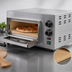 Thumbnail image #4 for Omcan Compact Series Single-Chamber Electric Deck Pizza Oven, 29-1/3 Inch Wide