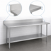 Thumbnail image #4 for Duke 84-Inch x 24-Inch Stainless Steel Work Table with 5-Inch Riser and Undershelf