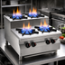 Thumbnail image #4 for RedHots Chef's Line 24-Inch Step-Up Countertop Gas Hot Plate, 4 Burners, Natural Gas