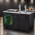 Thumbnail image #4 for True Club Top Direct Draw Beer Dispenser, 2 Half-Barrel Capacity, 2 Columns, Black Powder-Coated Exterior