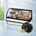 Thumbnail image #5 for True 77-1/4 Inch Dual Zone Curved Glass Display Merchandiser with Glass Ends, White Exterior/Interior