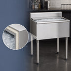 Thumbnail image #4 for Eagle Group 1800 Series B48IC-16D-18 48-Inch Underbar Ice Chest, 16-Inch Deep, 162 lb Capacity, 304 Stainless Steel, No Cold Plate