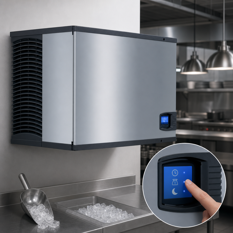 Product image #4 for Manitowoc Indigo NXT IYT0500W Self-Contained Water-Cooled Half-Dice Cube Ice Maker, 535 lb. per Day