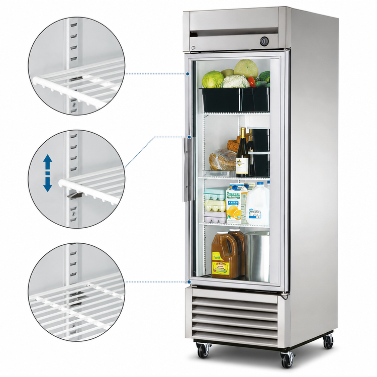 Product image #4 for True One-Section Reach-In Refrigerator with Framed Glass Door