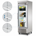 Thumbnail image #4 for True One-Section Reach-In Refrigerator with Framed Glass Door