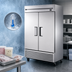 Thumbnail image #4 for True TS-49F-HC Two-Section Reach-In Freezer with Stainless Steel Solid Swing Doors and Bottom-Mounted Self-Contained Refrigeration