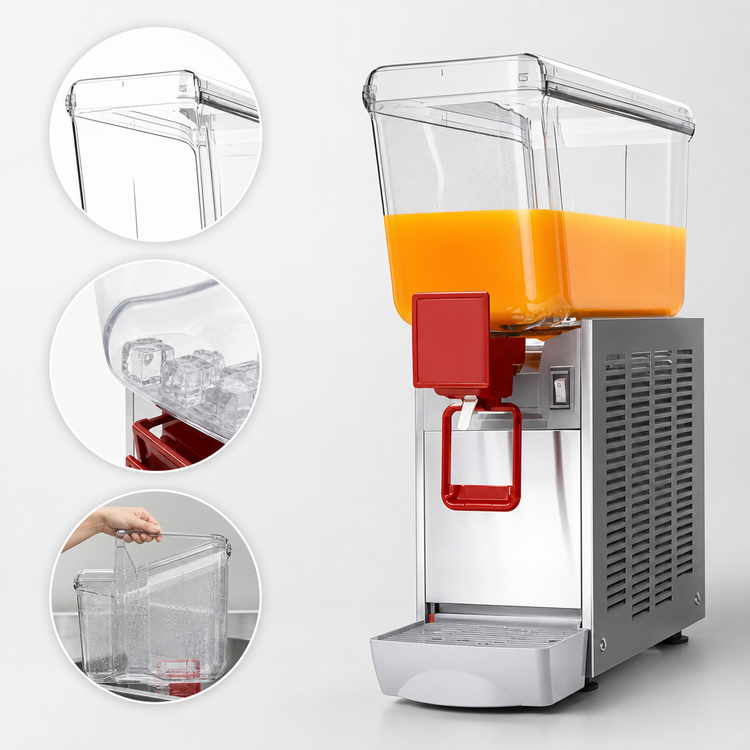 Product image #4 for Ugolini Arctic Deluxe Single Bowl Electric Juice Dispenser, 5.3 Gallon, 115V