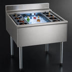 Thumbnail image #4 for Eagle Group 2200 Series B40CT-12D-22-7 40-Inch Underbar Cocktail Unit with 12-Inch Insulated Ice Bin and 7-Circuit Cold Plate