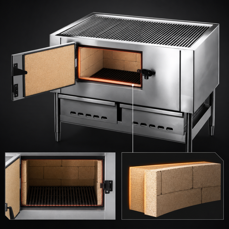 Product image #4 for Titan JLB-60 60 Inch Log Broiler with Heavy Duty Grates