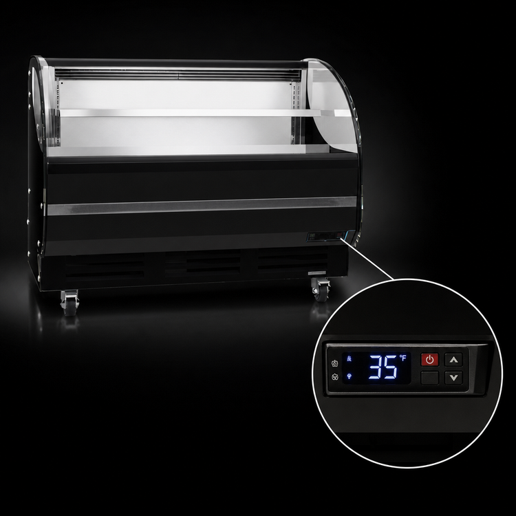 Product image #4 for Atosa ATHOM-60 Self-Contained Open Air Merchandiser Cooler, 62-1/4 Inch Wide, 10.27 Cu. Ft.