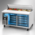 Thumbnail image #4 for Everest Refrigeration EPWR2 Two-Section Side-Mount Sandwich Prep Table, 59-1/8