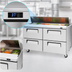 Thumbnail image #4 for Turbo Air Super Deluxe 60-Inch 2-Section 4-Drawer Sandwich/Salad Prep Table Refrigerator