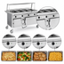 Thumbnail image #4 for Atlas Metal CAHB-4 4-Well Electric Hot Food Serving Counter with Heated Base
