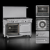 Thumbnail image #4 for Southbend Ultimate 48-Inch 7-Burner Gas Restaurant Range with Convection Oven and Cabinet Base