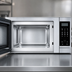 Thumbnail image #4 for Summit Commercial SCM853 Light-Duty Countertop Microwave Oven, 0.9 Cu. Ft., 900 Watts, Stainless Steel