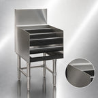 Thumbnail image #4 for Eagle Group Spec-Bar LD12-24 12-Inch Wide x 24-Inch Deep Freestanding 4-Step Stainless Steel Liquor Bottle Display, No Speed Rail