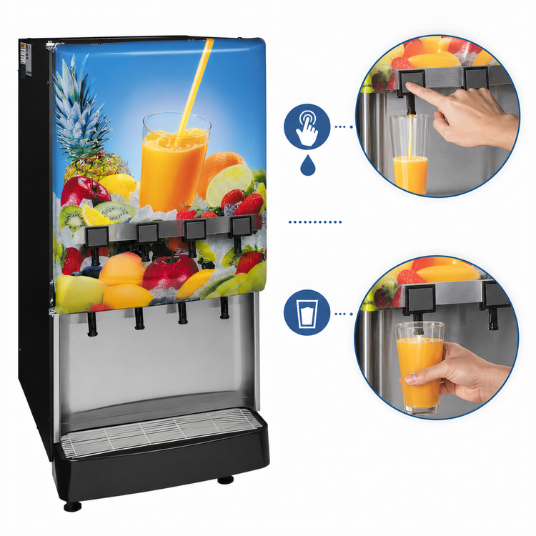 Product image #4 for BUNN Silver Series® JDF-4S 4-Flavor Cold Beverage System with Lit Door