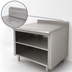 Thumbnail image #4 for Advance Tabco Stainless Steel Open Front Cabinet Base Work Table with Mid-Shelf, 108 x 36 Inches