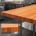 Thumbnail image #4 for Boos Block American Cherry Edge Grain Kitchen Countertop, 96 Inch x 32 Inch x 2-1/4 Inch, Varnique Finish