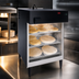 Thumbnail image #4 for Hatco Flav-R-Savor 3-Tier Humidified Countertop Heated Air Curtain Food Display Cabinet for Half-Size Sheet Pans